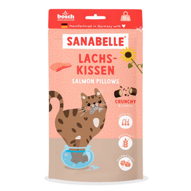 Sanabelle Snacks - 55 g Lachskissen Sanabelle Snacks - 55 g Lachskissen von Sanabelle