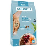 Sanabelle Trockenfutter Katze, Kitten, Huhn 2x2 kg von Sanabelle