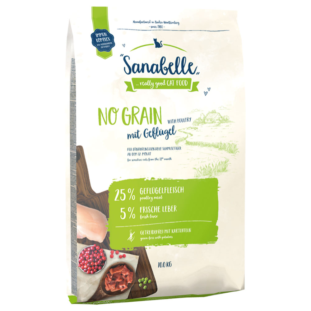 Sparpaket Sanabelle 2 x 10 kg - No Grain mit Geflügel von Sanabelle