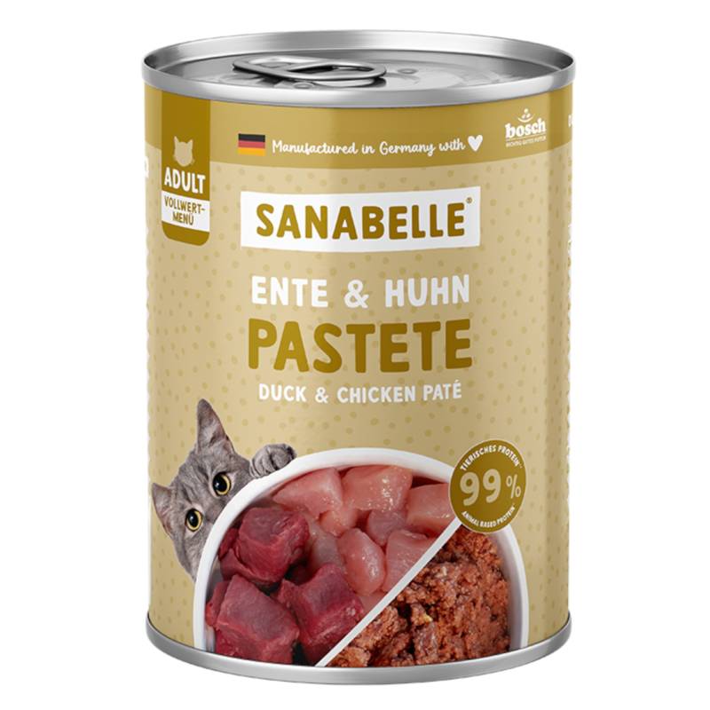 Sparpaket Sanabelle All Meat 24 x 400 g - Ente & Huhn von Sanabelle