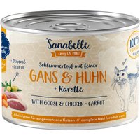Sparpaket Sanabelle Fleisch in Soße 24 x 180 g - Gans & Huhn von Sanabelle