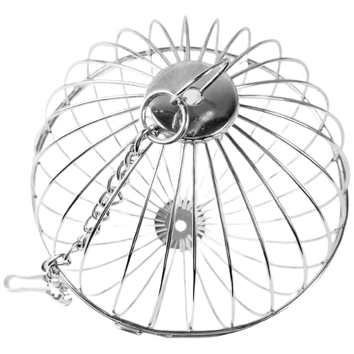 Hanging Chicken Feeder, Eisenhähnchen Gemüse behandelt Ball, 5,12 Zoll Edelstahl Elektroplattiertes Hühnerspielzeug für Coop Stroh Gemüse Hühnerfuttermittel Hühner -Koop -Accessoires Hanging Chicken Feeder, Eisenhähnchen Gemüse behandelt Ball, 5,12 Zoll Edelstahl Elektroplattiertes Hühnerspielzeug für Coop Stroh Gemüse Hühnerfuttermittel Hühner -Koop -Accessoires von Sanfiyya