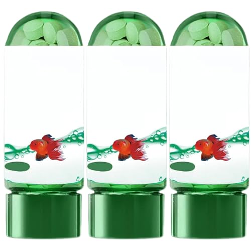 Sanfiyya Aquarium Wasserreinigungstablette, 3 Flaschen leistungsstarke Aquarium-Wasserreinigentafeln, fischfreundliche Jodtabletten Reinigung für Fischtank Sanfiyya Aquarium Wasserreinigungstablette, 3 Flaschen leistungsstarke Aquarium-Wasserreinigentafeln, fischfreundliche Jodtabletten Reinigung für Fischtank von Sanfiyya