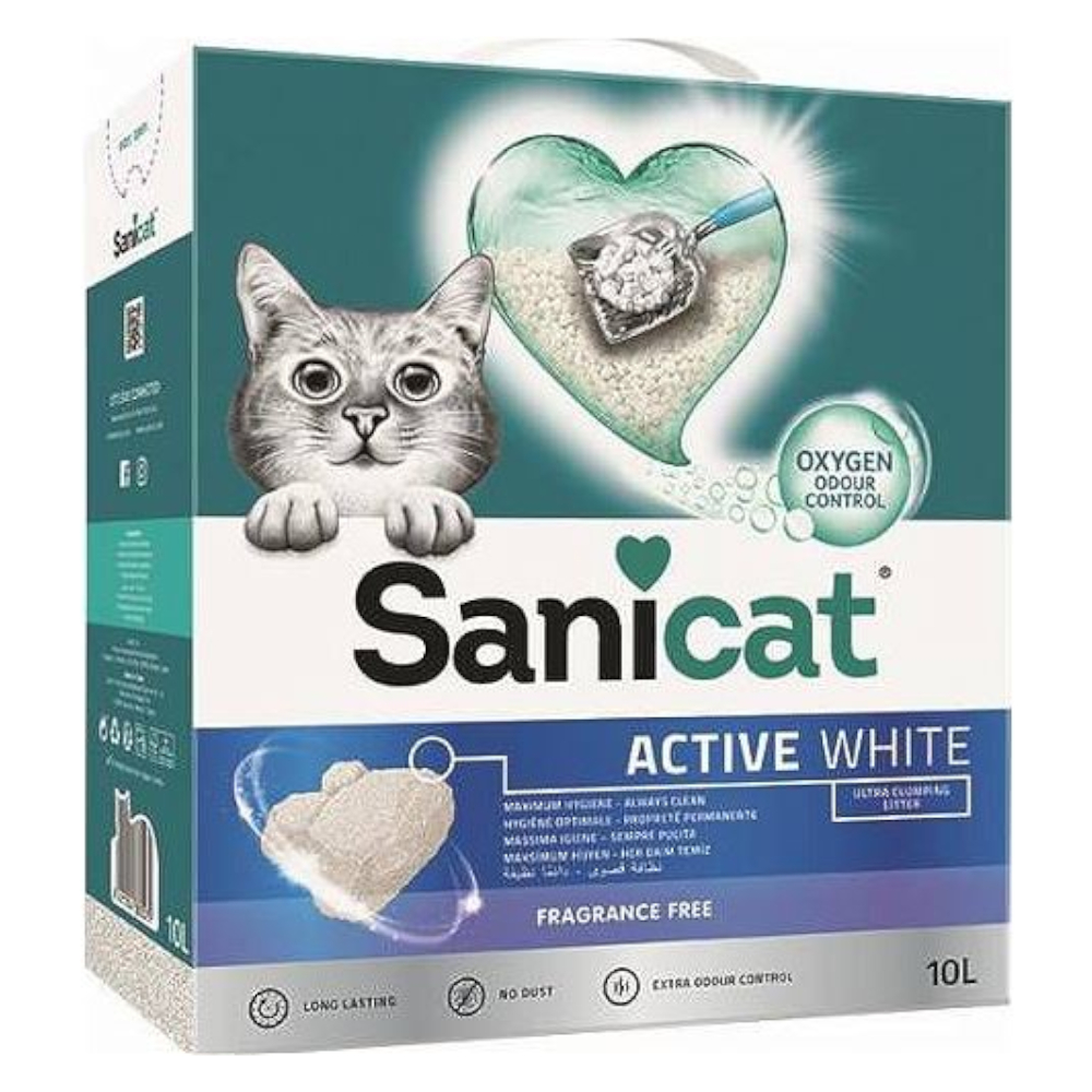 2 x 8 l / 2 x 10 l Sanicat Katzenstreu zum Sonderpreis! - 2 x 10 l Active White 2 x 8 l / 2 x 10 l Sanicat Katzenstreu zum Sonderpreis! - 2 x 10 l Active White von Sanicat