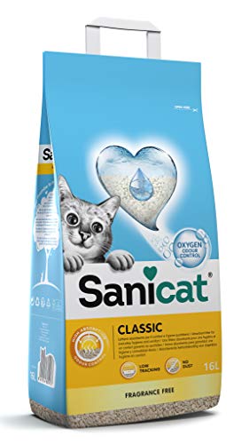 Monster Pet Supplies Sanicat klassisch weiß Horstig Katzenstreu - 20 litres von Sanicat