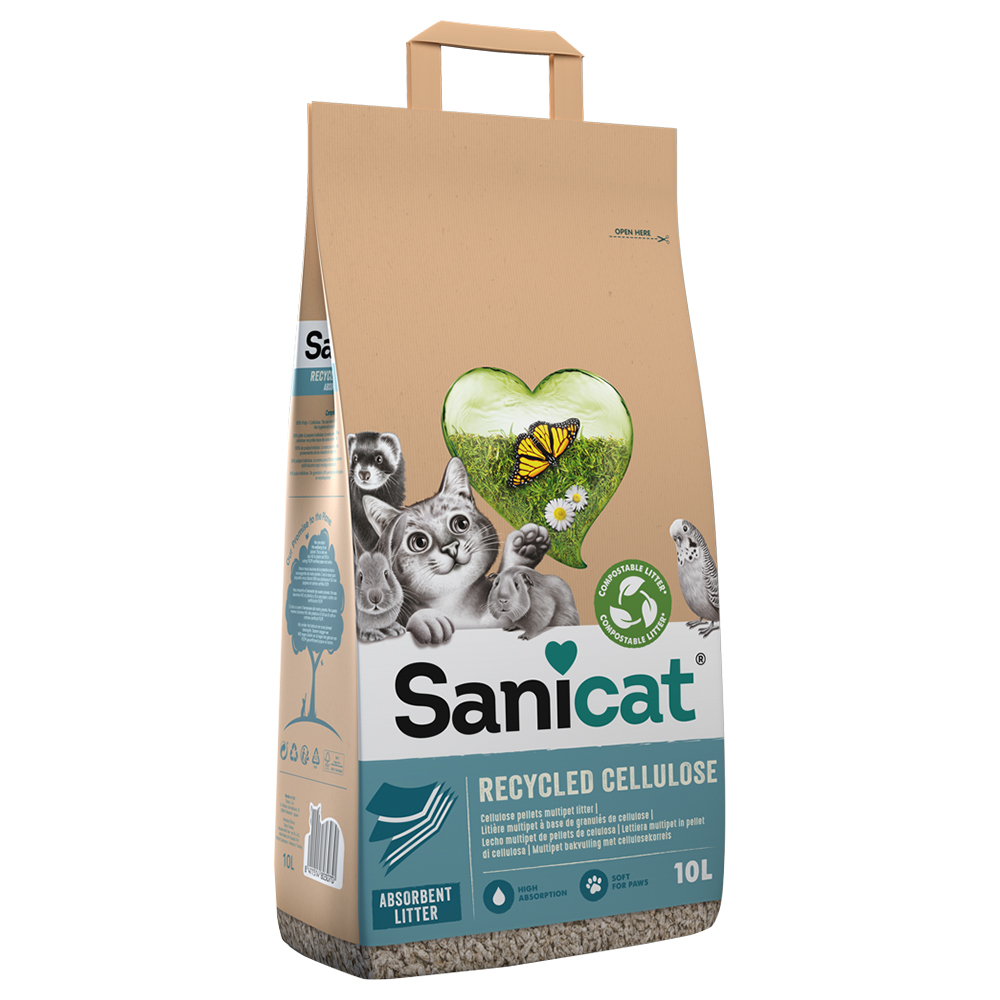 Sanicat Cellulose Katzenstreu - 10 l von Sanicat