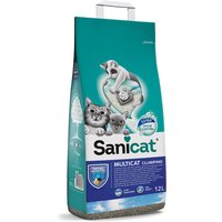 Sanicat Clumping Multicat Katzenstreu - 12 l von Sanicat