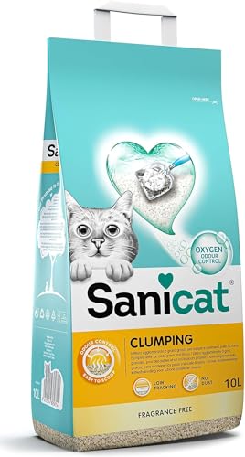 Sanicat – Klumpstreu ohne Duftstoffe | Hergestellt aus natürlichen Mineralien mit garantierter Geruchsbindung | Absorbiert die Feuchtigkeit und erleichtert die Reinigung | Packungsgröße 10 l Sanicat – Klumpstreu ohne Duftstoffe | Hergestellt aus natürlichen Mineralien mit garantierter Geruchsbindung | Absorbiert die Feuchtigkeit und erleichtert die Reinigung | Packungsgröße 10 l von Sanicat