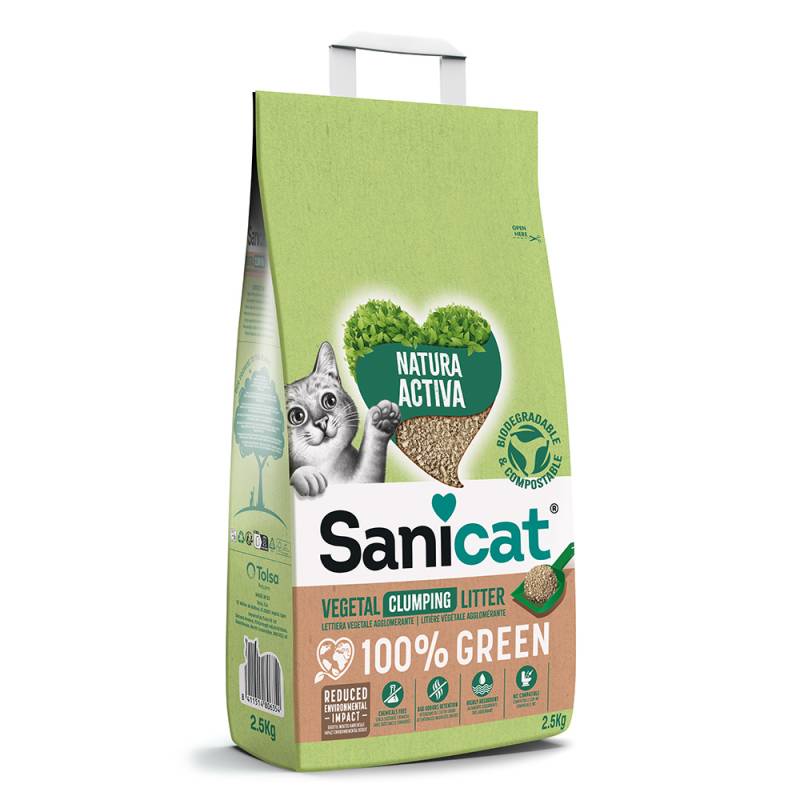 Sanicat Natura Activa 100% Green - Sparpaket: 2 x 2,5 kg von Sanicat