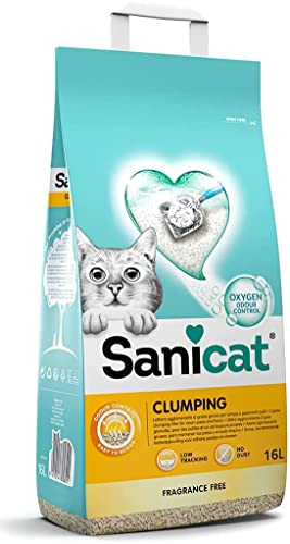 Sanicat PSANCLUN016L31 Clumping White Unscented 16L, 13.9 Kg von Sanicat