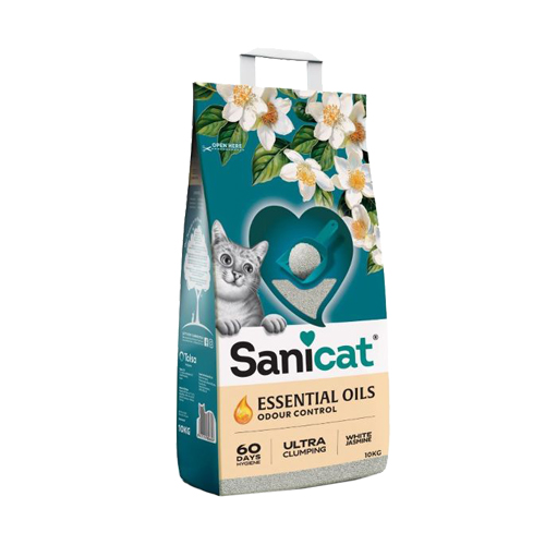 Sanicat Pure Essential Oils Jasmine Katzenstreu - 10 kg von Sanicat