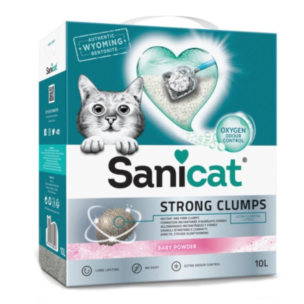 Sanicat Strong Clumps Klumpende Katzenstreu  - 10 l von Sanicat