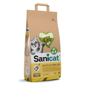 Sanicat klumpende Katzenstreu aus Mais 2 x 6 Liter von Sanicat