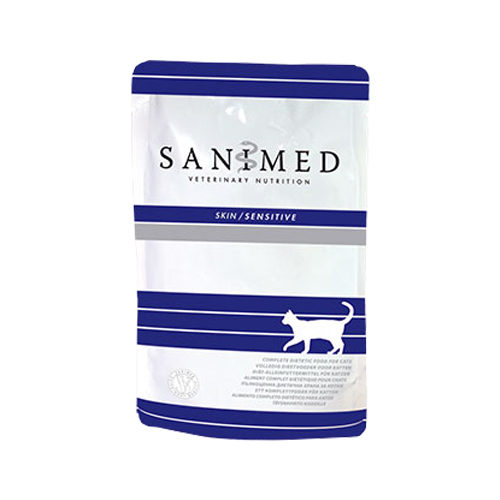 SANIMED Skin Sensitive Cat - 24x 100 g Frischebeutel von Sanimed