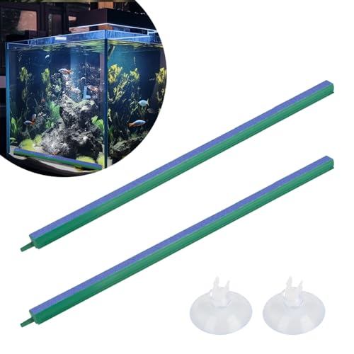 2 Stück Luftstein Bar Bubble Diffusor Set 16 Zoll Fish Tank Luftblase mit Saugnäpfen Air Stone Bar Hydroponik für Aquarium von Sankoly