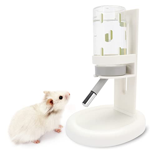 SanmooAio Hamster-Wasserflasche für Glastank, leicht zu reinigen, selbststehend, für Hamster/Meerschweinchen/Igel/Gleiter/Ratten/Mäuse/Kaninchen und andere kleine Tiere (weiß) von SanmooAio