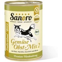 Sanoro BIO Gemüse-Obst-Mix 2 mit Bio-Reis 12x400g von Sanoro