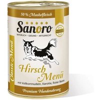 Sanoro Menü Classic vom Hirsch mit 50 % Fleischanteil - 12x400g von Sanoro