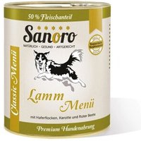 Sanoro Menü Classic vom Lamm mit 50 % Fleischanteil 6x800g von Sanoro