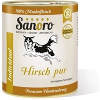 Sanoro Pures Muskelfleisch vom Hirsch 6x800g von Sanoro