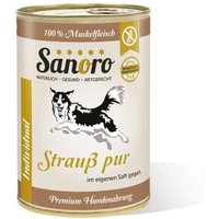 Sanoro Pures Muskelfleisch vom Strauß 12x400g von Sanoro