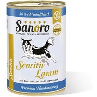 Sanoro Sensitiv Lamm mit BIO-Gemüse 12x400g Sanoro Sensitiv Lamm mit BIO-Gemüse 12x400g von Sanoro