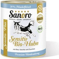 Sanoro Sensitiv PLUS Bio-Huhn mit Bio-Reis und Bio-Karotte 6x800g Sanoro Sensitiv PLUS Bio-Huhn mit Bio-Reis und Bio-Karotte 6x800g von Sanoro