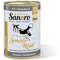 Sanoro Sensitiv Rind Menü mit Reis und Karotte 12x400g von Sanoro