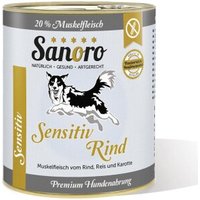 Sanoro Sensitiv Rind Menü mit Reis und Karotte 6x800g von Sanoro