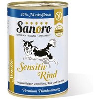 Sanoro Sensitiv Rind mit BIO-Gemüse - 12x400g von Sanoro