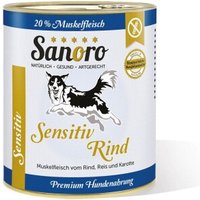 Sanoro Sensitiv Rind mit BIO-Gemüse 6x800g von Sanoro