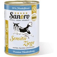 Sanoro Sensitiv Ziege mit BIO-Gemüse 12x400g von Sanoro