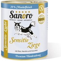 Sanoro Sensitiv Ziege mit BIO-Gemüse 6x800g von Sanoro