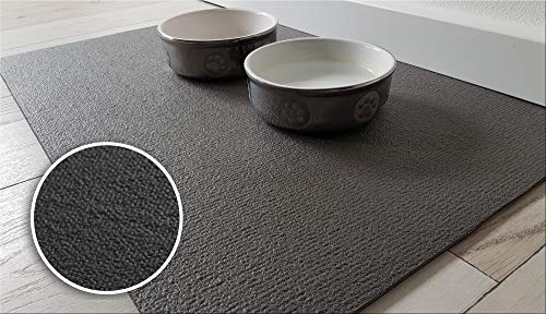 SanoZoo, die Napfunterlage! Öko-TEX - Made in Germany - Futtermatte für Katzen 70 x 120 cm Schwarz von Sanosoft