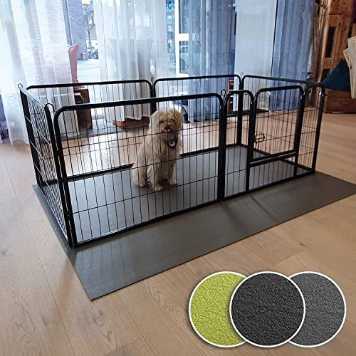 Sanosoft SanoZoo Tierunterlage - die Allzweck-Matte für Zwinger, Welpenboxen und Körbchen 120 x120 cm Schwarz von Sanosoft