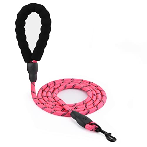 Hunde Leine 1,5m Seil Hundeleine Retrieverleine für Hunde Tauleine Leine Hund Reflektierender Faden Mit Gepolstertem Griff Hundeleine Kleine Hunde Leicht Für Kleine Mittelgroße Und Große Hunde Rosa Hunde Leine 1,5m Seil Hundeleine Retrieverleine für Hunde Tauleine Leine Hund Reflektierender Faden Mit Gepolstertem Griff Hundeleine Kleine Hunde Leicht Für Kleine Mittelgroße Und Große Hunde Rosa von Sanrolax