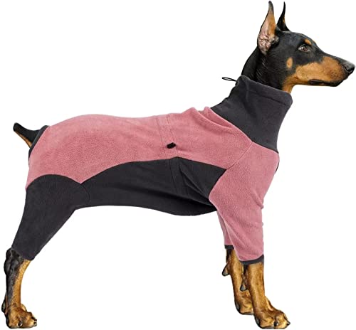 Hundemantel Wasserdicht, Warmer Hundemantel, Winddichte Winter-Hundebekleidung für Kaltes Wetter, Hundejacke mit Reißverschluss und Stehkragen für Mittlere Hunde (XXL,Rosa) von Sanswin