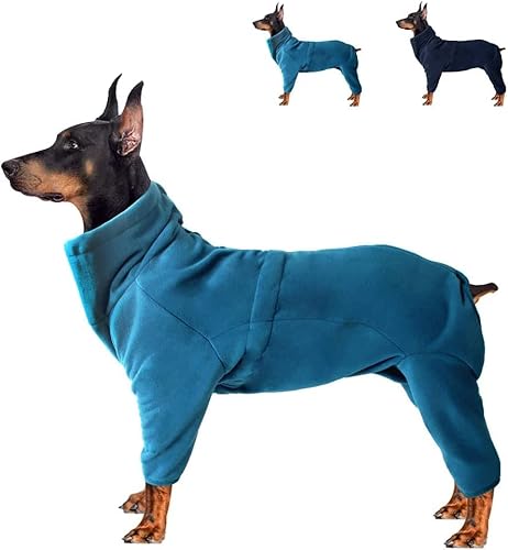 Sanswin Wintermantel Hund, Hundejacke Winterweste Hundemantel Winter Warme Jacke Weste für kleine Mittelgroße Hunde, Kuschelige Hundepullover Haltbarer mit Reißverschluss (3XL,Blau) von Sanswin