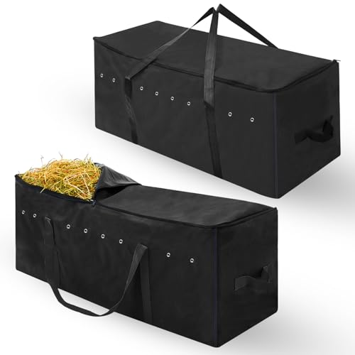 Sanwuta Heuballenbeutel, 104 x 38 x 43 cm, extra großer Heu-Aufbewahrungsbehälter für Pferde, Oxford-Stoff, robuste Tragetasche, Ballen-Aufbewahrungstasche für Rinder, Ziegen, Schafe, Pferde, Zubehör, Sanwuta Heuballenbeutel, 104 x 38 x 43 cm, extra großer Heu-Aufbewahrungsbehälter für Pferde, Oxford-Stoff, robuste Tragetasche, Ballen-Aufbewahrungstasche für Rinder, Ziegen, Schafe, Pferde, Zubehör, von Sanwuta