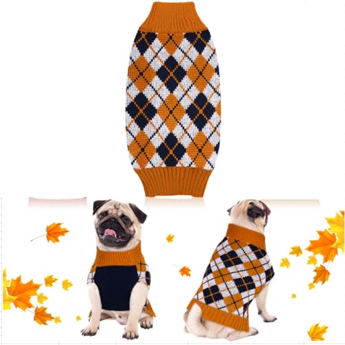 Sanwuta Hunde-Pullover-Set, Kürbis, Truthahn, Weihnachtsmann, Welpen, Hundekleidung, Strickwaren für Welpen, Hunde, Katzen, Haustierkostüm, 3-teilig, Größe M Sanwuta Hunde-Pullover-Set, Kürbis, Truthahn, Weihnachtsmann, Welpen, Hundekleidung, Strickwaren für Welpen, Hunde, Katzen, Haustierkostüm, 3-teilig, Größe M von Sanwuta