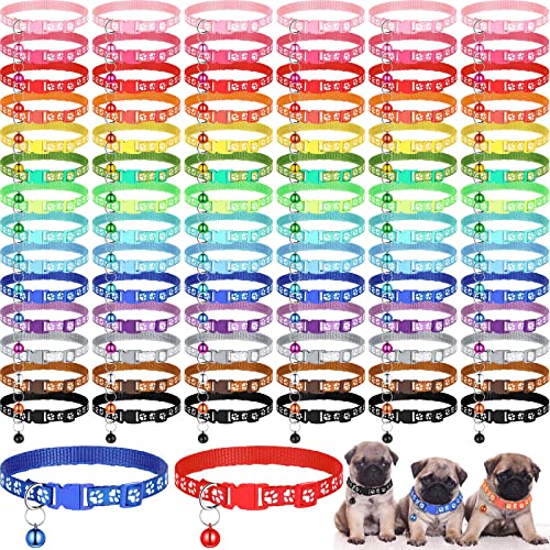 Sanwuta Welpenhalsbänder für Katzenstreu, Hundehalsband, Ausweishalsband für Welpen und Kätzchen, für Neugeborene, weiche Halsbänder, Schnellverschluss, verstellbar, für neugeborene Haustiere, 84 Sanwuta Welpenhalsbänder für Katzenstreu, Hundehalsband, Ausweishalsband für Welpen und Kätzchen, für Neugeborene, weiche Halsbänder, Schnellverschluss, verstellbar, für neugeborene Haustiere, 84 von Sanwuta