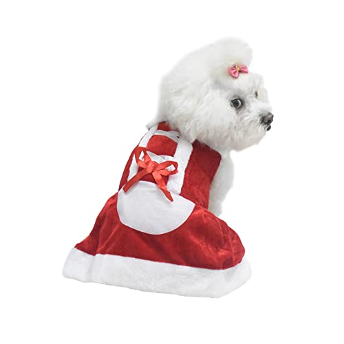 Sarekung red Christmas Dog Kleidung Santa Doggy kostüme Kleidung pet bekleid pet Kleider für kleine & mittlere Hunde von Sarekung