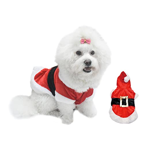 Weihnachten Hund Kleidung für kleine Hunde Santa Hund Kostüm Haustier Mantel Pudel Yorkies Chihuahua Kleidung von Sarekung