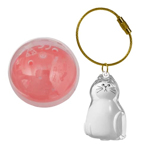 Sarhula Tragbarer Tierhaar-Aufbewahrungsanhänger, Kätzchen-Design, Haarsammler für Besitzer, einfache Sammlung, Katzen-Gedenk-Schlüsselanhänger von Sarhula