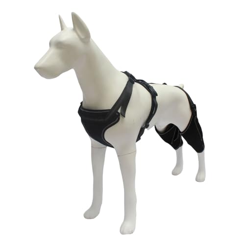 Sarhula Verstellbare Hundebein-Bandage verhindert Wunden und bietet Wärme für die Erholung gegen Lecken, hilft bei der Bandage am Hinterbein von Sarhula