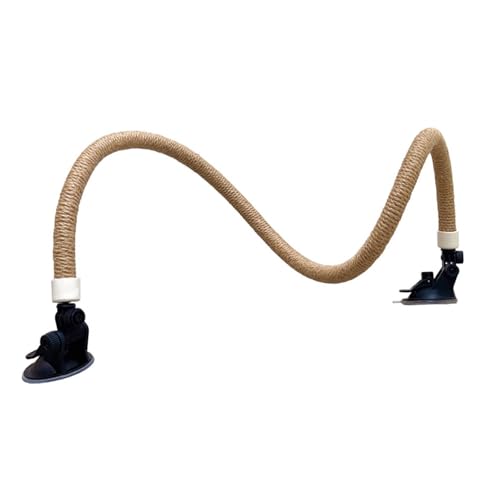 Sittiche Sitzstange Vogelsitzstange Stehstange Saugnapf faltbar zum Picken Schleifen Vogelanreicherung Zubehör Baumwollseilständer von Sarhula