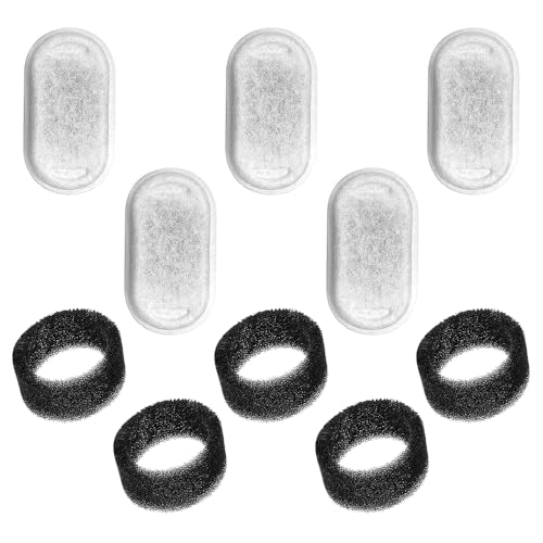 Sarini 5+5 PCS Filter Katzentrinkwasser Katzenersatzfilter 108oz/3,2L und 67oz/2L Katzentrinkbrunnen aus Edelstahl mit Kohlefilter und Schaumfilter Sarini 5+5 PCS Filter Katzentrinkwasser Katzenersatzfilter 108oz/3,2L und 67oz/2L Katzentrinkbrunnen aus Edelstahl mit Kohlefilter und Schaumfilter von Sarini