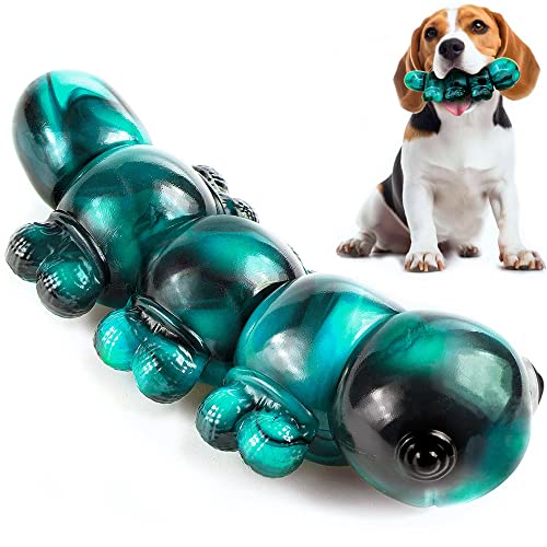 Sasadog Dogs Chew Toys for Aggressive Chewers, Durable Dog Toys, Indestructible Dog Toys, Tough Dog Toys, for Large Medium Dogs Chew, Caterpillar, Blue von Sasadog