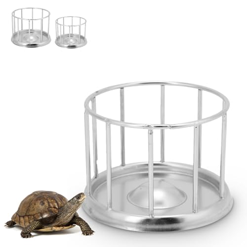 Schildkröten-Futterbecken, Säulen-Design, Schildkröten-Futterstation aus Edelstahl für den Kindergarten zu Hause (S 20x14mm) von SatcOp