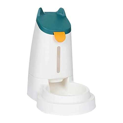 Saterkali Automatischer Futterspender für Katzen und Wasserspender, große Kapazität, trockene Nasstrennung, abnehmbar, automatisch, Hundefutterstation, Blau-B von Saterkali